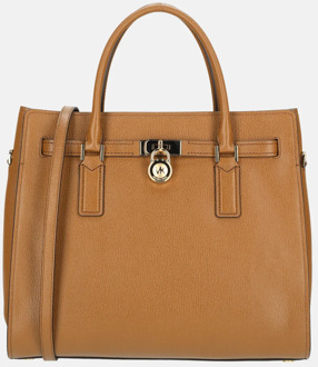 Michael Kors Hamilton handtas L luggage Bruin