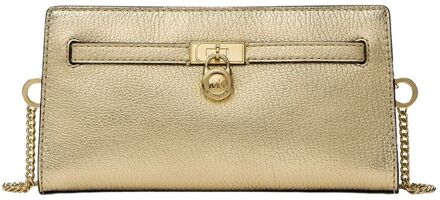 Michael Kors Hamilton Moderne Crossbody pale gold schoudertas dames Goud - H 11 x B 20 x D 4.5 cm