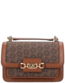 Michael Kors Heather LG Shldr brn/luggage Damestas Multicolor - H 16 x B 23 x D 10