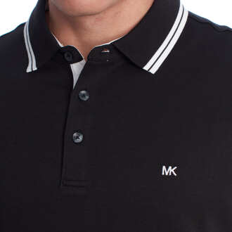 Michael Kors Herren-Poloshirt aus Baumwolle mit kurzen Ärmeln OF15FY220B Zwart