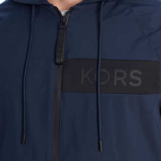 Michael Kors Herren-Windjacke mit Tiger-Kapuze MC25005 Blauw