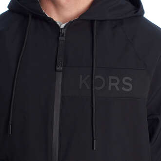Michael Kors Herren-Windjacke mit Tiger-Kapuze MC25005 Zwart