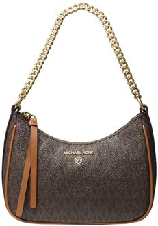 Michael Kors Jet Set Charm SM Chain Pouchette brn/acorn Damestas Multicolor - H 14 x B 20 x D 7