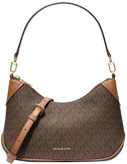 Michael Kors Jet Set Crossbody brn/acorn schoudertas dames Bruin - H 14 x B 23.5 x D 5.7 cm