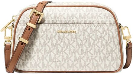 Michael Kors Jet Set Crossbody vanilla/acrn damestas Beige - H 13 x B 21 x D 7 cm