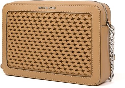 Michael Kors Jet Set Item Grote Oost-West Schoudertas Bruin - One Size