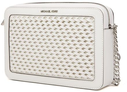 Michael Kors Jet Set Item Grote Oost-West Schoudertas Wit - One Size