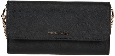 Michael Kors Jet Set LG Wllt On Chn Xbody black Zwart - H 11 x B 21 x D 3