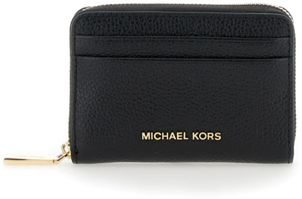 Michael Kors Jet Set SM Za Coin Card Case black Dames portemonnee Zwart - H 8 x B 12 x D 2