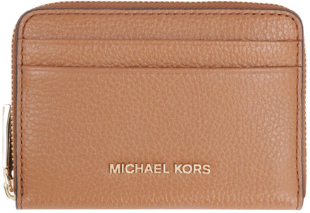 Michael Kors Jet Set SM Za Coin Card Case luggage Dames portemonnee Cognac - H 8 x B 12 x D 2