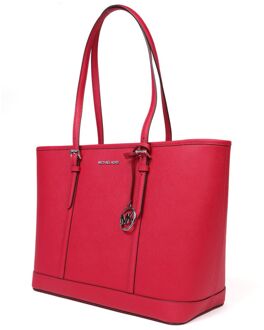 Michael Kors Jet Set Travel Grote Schoudertas Rood - One Size