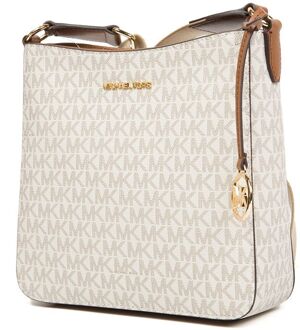 Michael Kors Jet Set Travel Kleine Noord-Zuid Schoudertas Crème - One Size