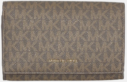 Michael Kors Jetset portemonnee medium brown/acorn Bruin - No Size