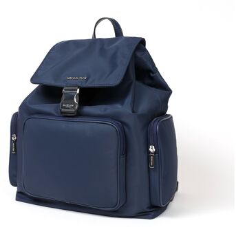 Michael Kors Khai grote Cargo rugzak met klep Navy/blauw