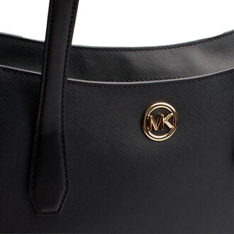 Michael Kors Leida 35S4G9GT3L Leren Shopper voor dames Zwart - One Size