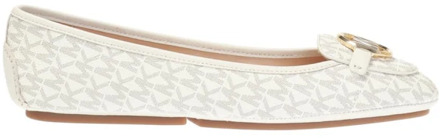 Michael Kors Lillie ballerina met logodessin Gebroken wit - 36