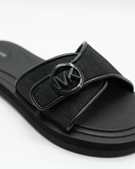 Michael Kors Logo slide sandaal Zwart - 37