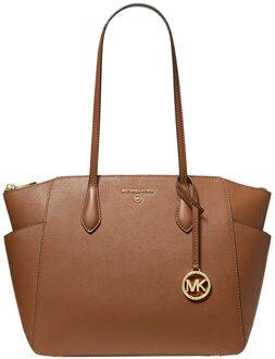 Michael Kors Marilyn MD Tz Tote luggage Damestas Cognac - H 38 x B 25 x D 12