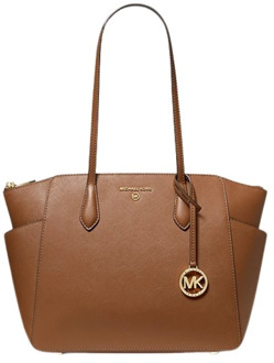 Michael Kors Marilyn MD Tz Tote luggage Damestas Cognac - H 38 x B 25 x D 12