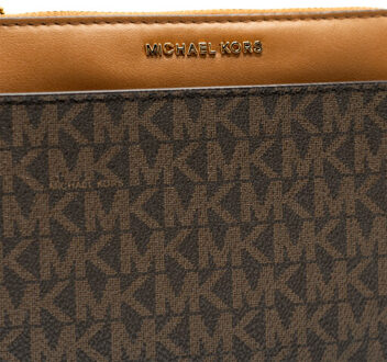 Michael Kors Medium wristlet schoudertas - maat One size Bruin