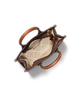 Michael Kors Mirella Kleine Shopper Crossbody Tas Bruin