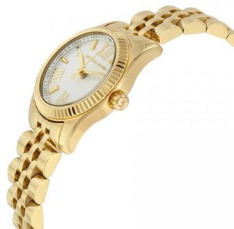 Michael Kors MK3229 Dames Gouden Petite Lexington Horloge - One Size