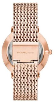 Michael Kors MK4340 Pyper Quartz Crystal Rose Gold Dial Dameshorloge Roségoud