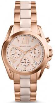 Michael Kors MK6066 Bradshaw dameshorloge Roségoud - One Size
