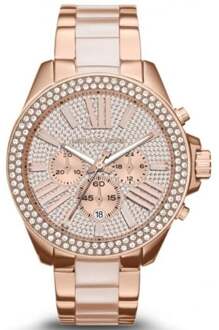 Michael Kors MK6096 Wren dameshorloge in roségoud - maat