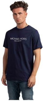 Michael Kors Modern T-Shirt Donkerblauw Michael Kors , Blue , Heren - 2Xl,Xl,L,M,S,Xs