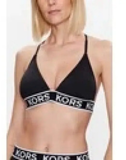 Michael Kors Ogo eastic string bikini top Zwart - L