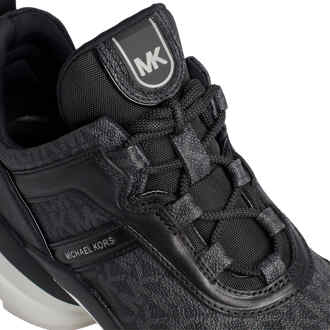 Michael Kors Olympia Leren Sneakers 43F3OLFS1B voor dames Zwart