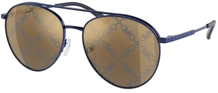 Michael Kors Paarse Metalen Zonnebril - One Size