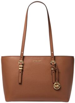 Michael Kors Quinn MD Ew Tz tote bag luggage schoudertas dames Cognac - H 22 x B 38 x D 10 cm