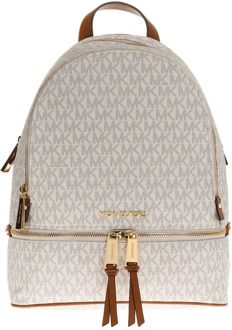 Michael Kors Rhea M Dames Rugzak - Vanilla