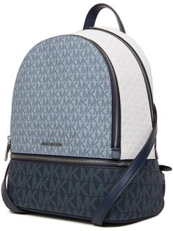 Michael Kors Rhea Medium Zip Rugzak Blauw - One Size