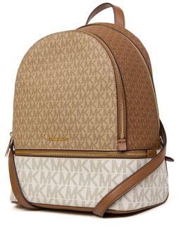 Michael Kors Rhea Medium Zip Rugzak Camel - One Size