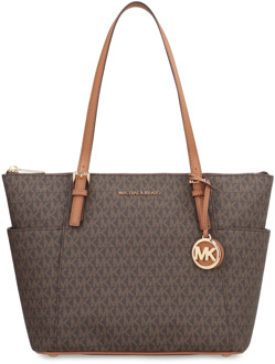 Michael Kors Schoudertas Jet Set Item Ew Tz Tote Bruin