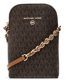 Michael Kors Schoudertas Jet Set Leer - bruin