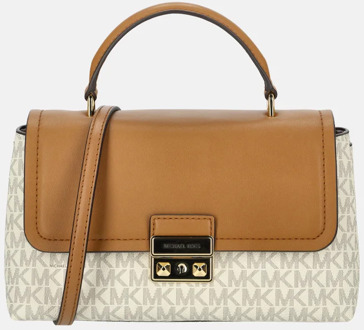 Michael Kors Tribeca satchel handtas M vanilla/acorn Beige