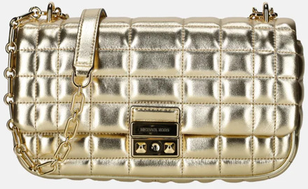 Michael Kors Tribeca schoudertas pale gold Goud