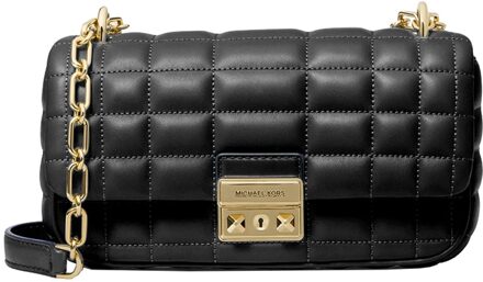 Michael Kors Tribeca SM Conv Chain Shldr black Zwart - H 13 x B 23 x D 6.5