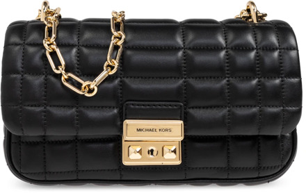 Michael Kors Tribeca SM Conv Chain Shldr black Zwart - H 13 x B 23 x D 6.5