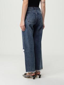Michael Kors Verscheurde Relaxed Fit Jeans Middelblauw