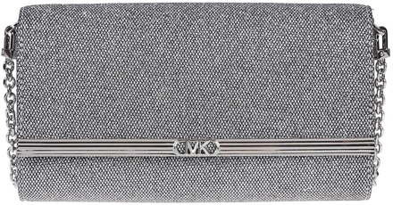 Michael Kors Zilveren Mona Clutch Tas Michael Kors , Gray , Dames - ONE Size