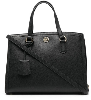 Michael Kors Zwarte Casual Tote Tas Michael Kors , Black , Dames - ONE Size