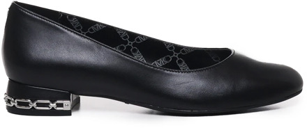 Michael Kors Zwarte Leren Ballet Flats Lage Hak Michael Kors , Black , Dames - 38 1/2 Eu,37 1/2 Eu,40 1/2 Eu,38 Eu,36 Eu,37 EU