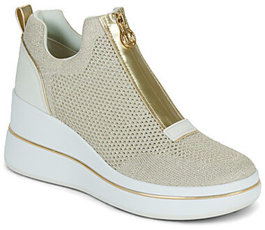 MICHAEL Michael Kors Hoge Sneakers MICHAEL Michael Kors EMMY WEDGE ZIP SLIP ON" Goud - 36,37,38,39,40,41,35,42 1/2