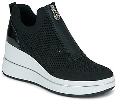 MICHAEL Michael Kors Hoge Sneakers MICHAEL Michael Kors EMMY WEDGE ZIP SLIP ON" Zwart - 36,37,38,39,40,41,42 1/2