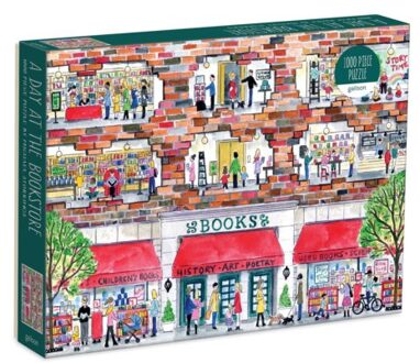 Michael Storrings A Day At The Bookstore 1000 Piece Puzzle - Galison